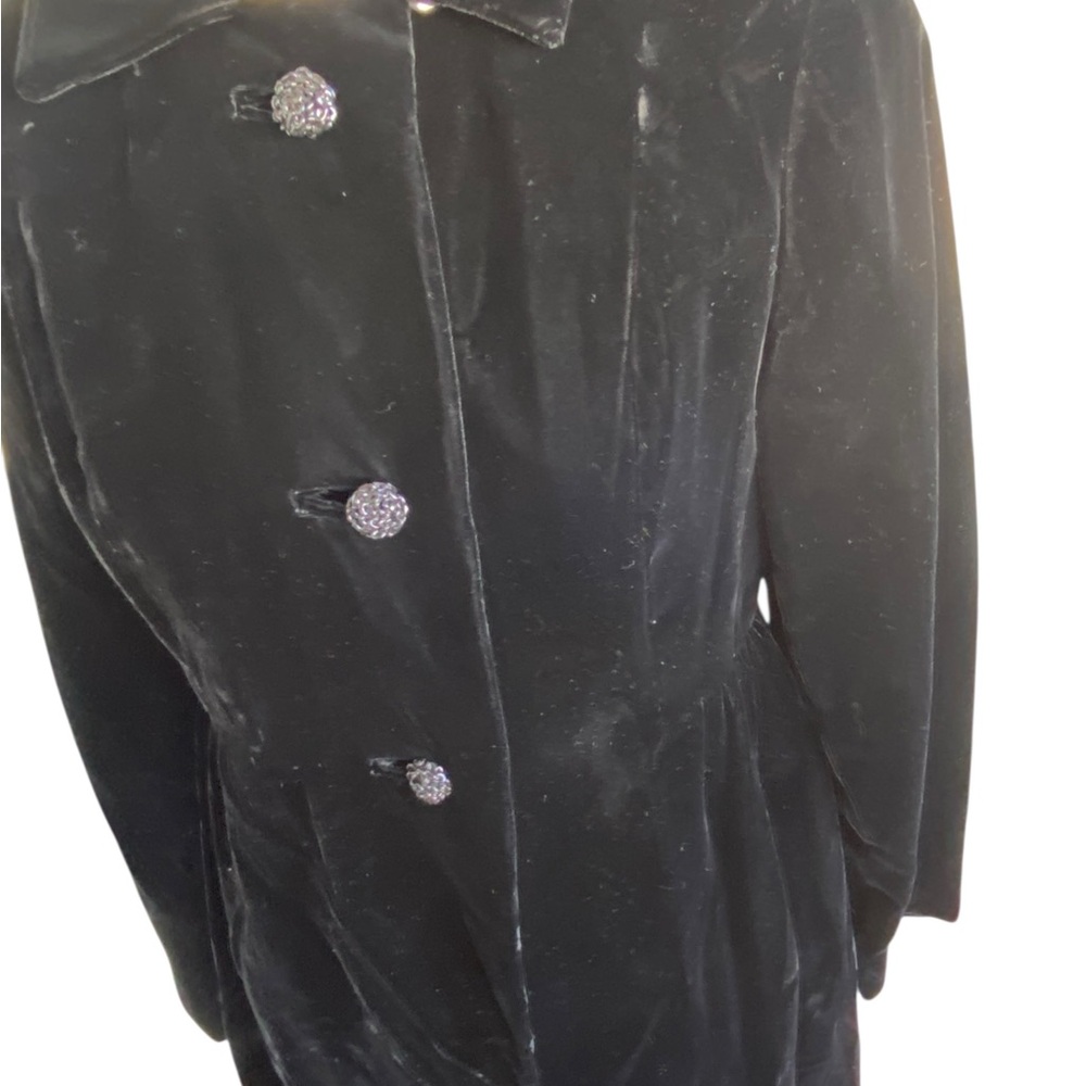Vtg Union M Victorian Velvet Long Waist Coat Goth whimsigoth whimsygoth cosplay